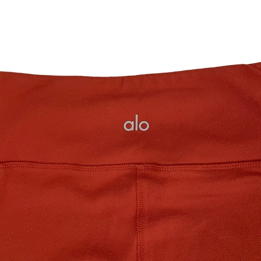alo Yoga High-Rise Moto Legging Rust Burnt‎ Orange Small